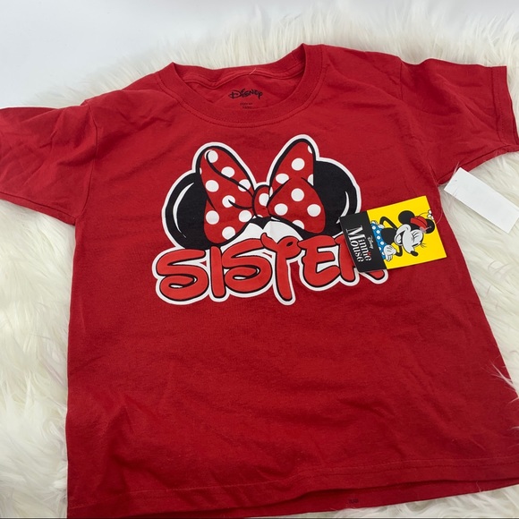 Disney Other - Disney Minnie - sister t-shirt - size 4/5